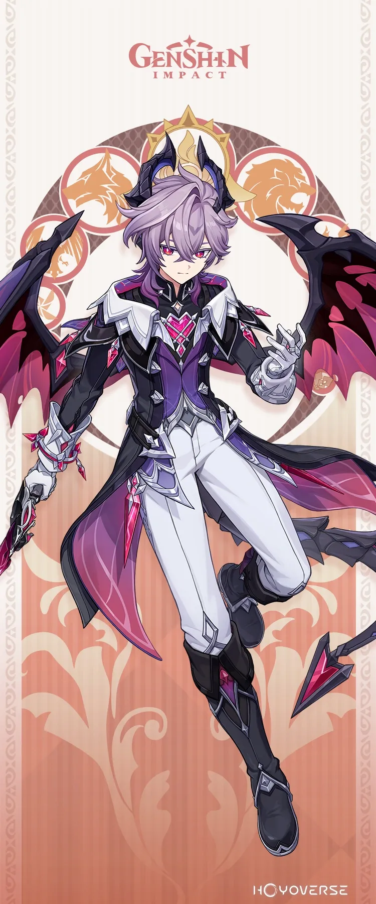 Official Durin character card art showing his full design with dragon horns and wings